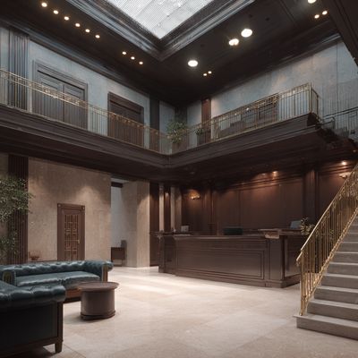 Municipal government building interior